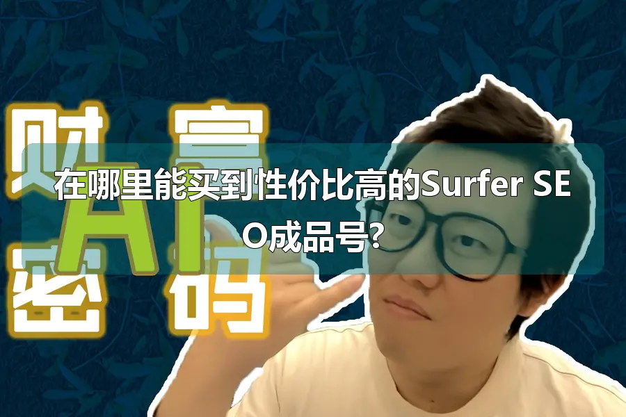 在哪里能买到性价比高的Surfer SEO成品号?